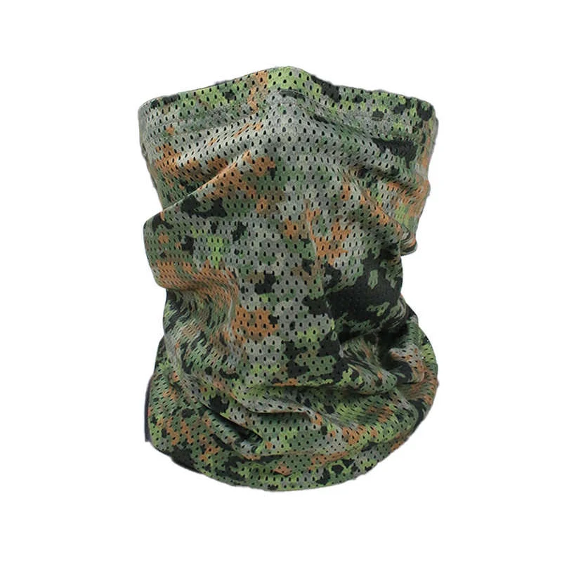 Pañuelo táctico de camuflaje para cuello con protección solar - imagen 5