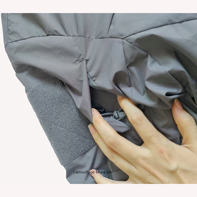 Chaqueta outdoor en algodón resistente al viento con capucha invierno - imagen 4