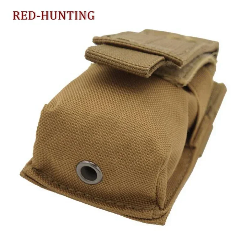 HUNNING Bolsa táctica MOLLE para linterna de nylon 600D con sujeción