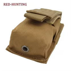 HUNNING Bolsa táctica MOLLE para linterna de nylon 600D con sujeción