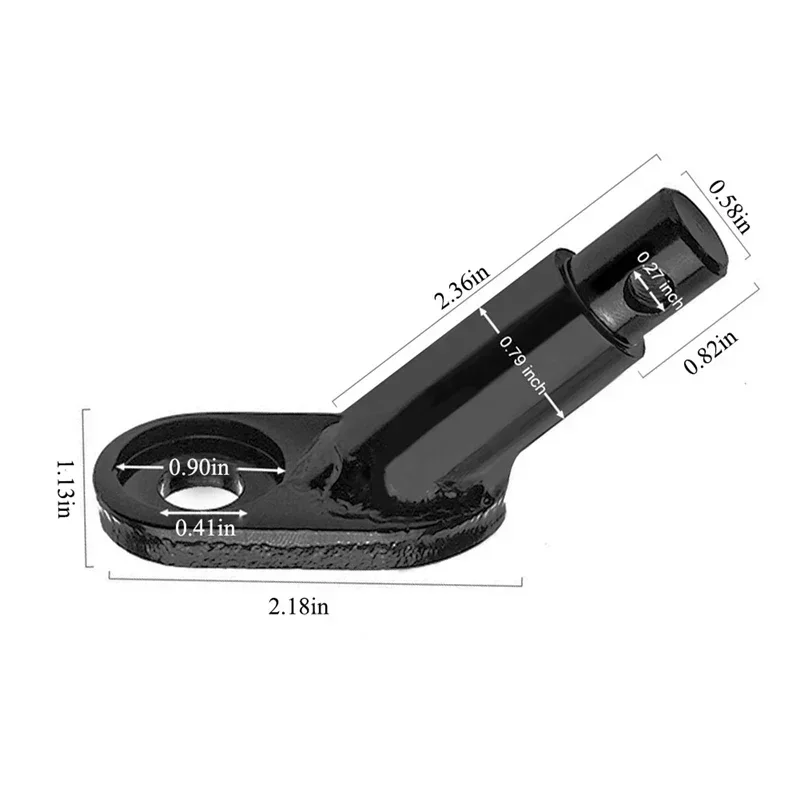 Adaptador enganche remolque bicicleta acero portaequipajes trasero - imagen 2
