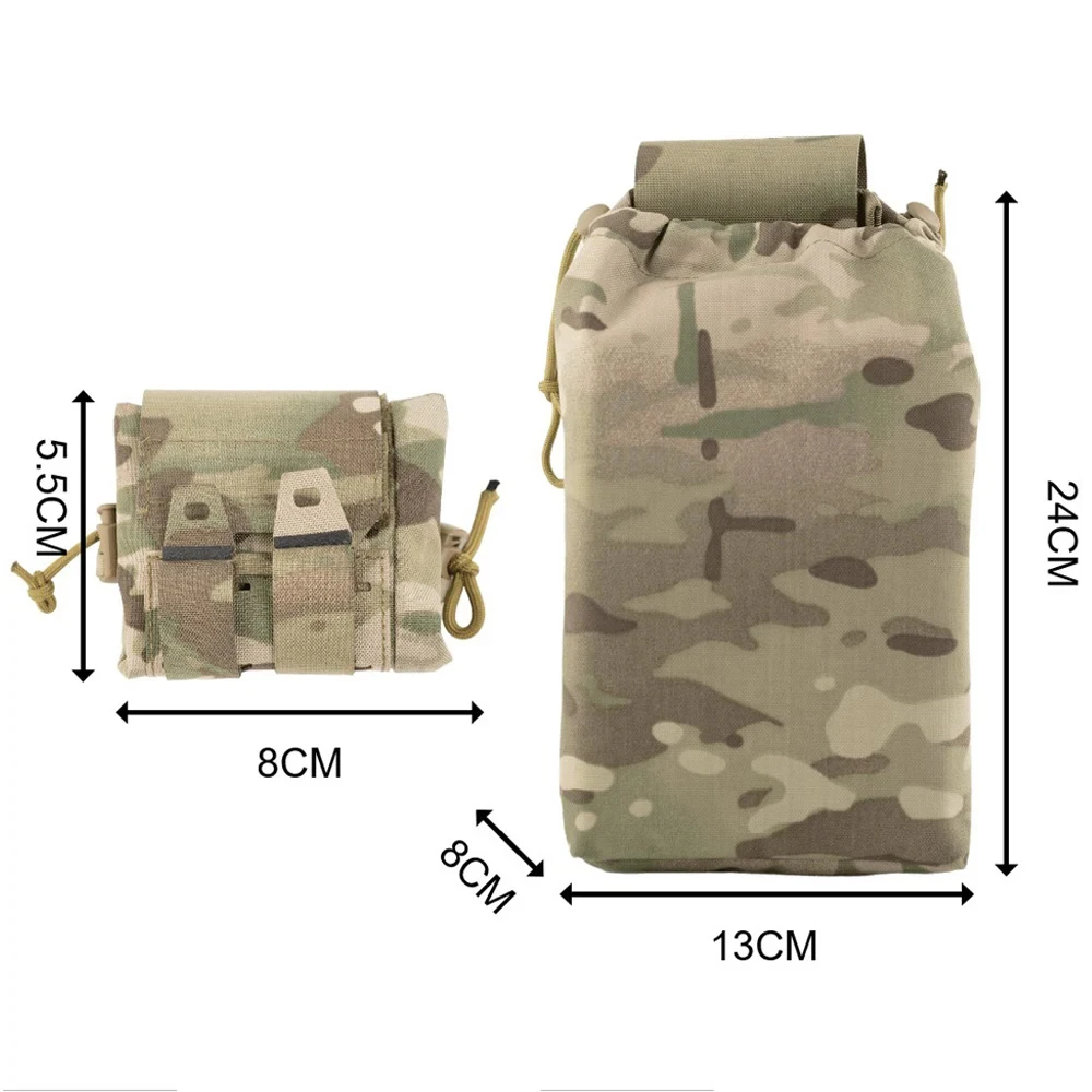 Bolsa táctica MOLLE plegable para cargadores y descarga - imagen 3
