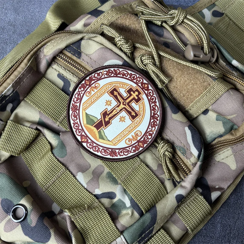Parche táctico cristianismo ortodoxo con velcro