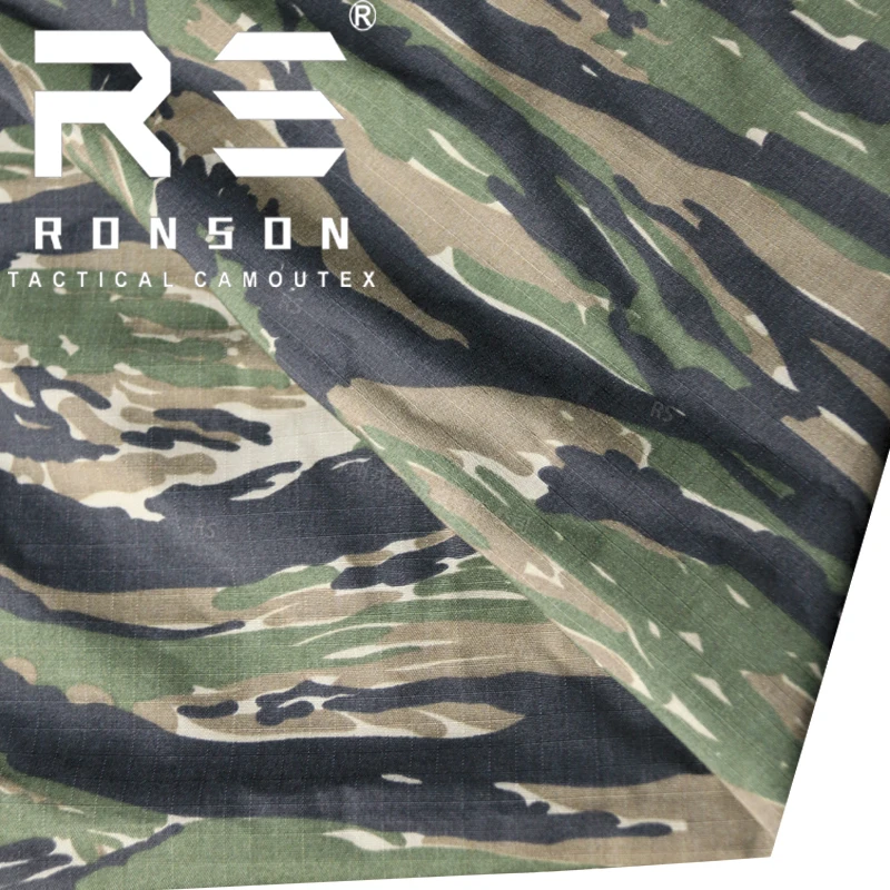 Tela ripstop táctica nailon-algodón camuflaje tigre Vietnam