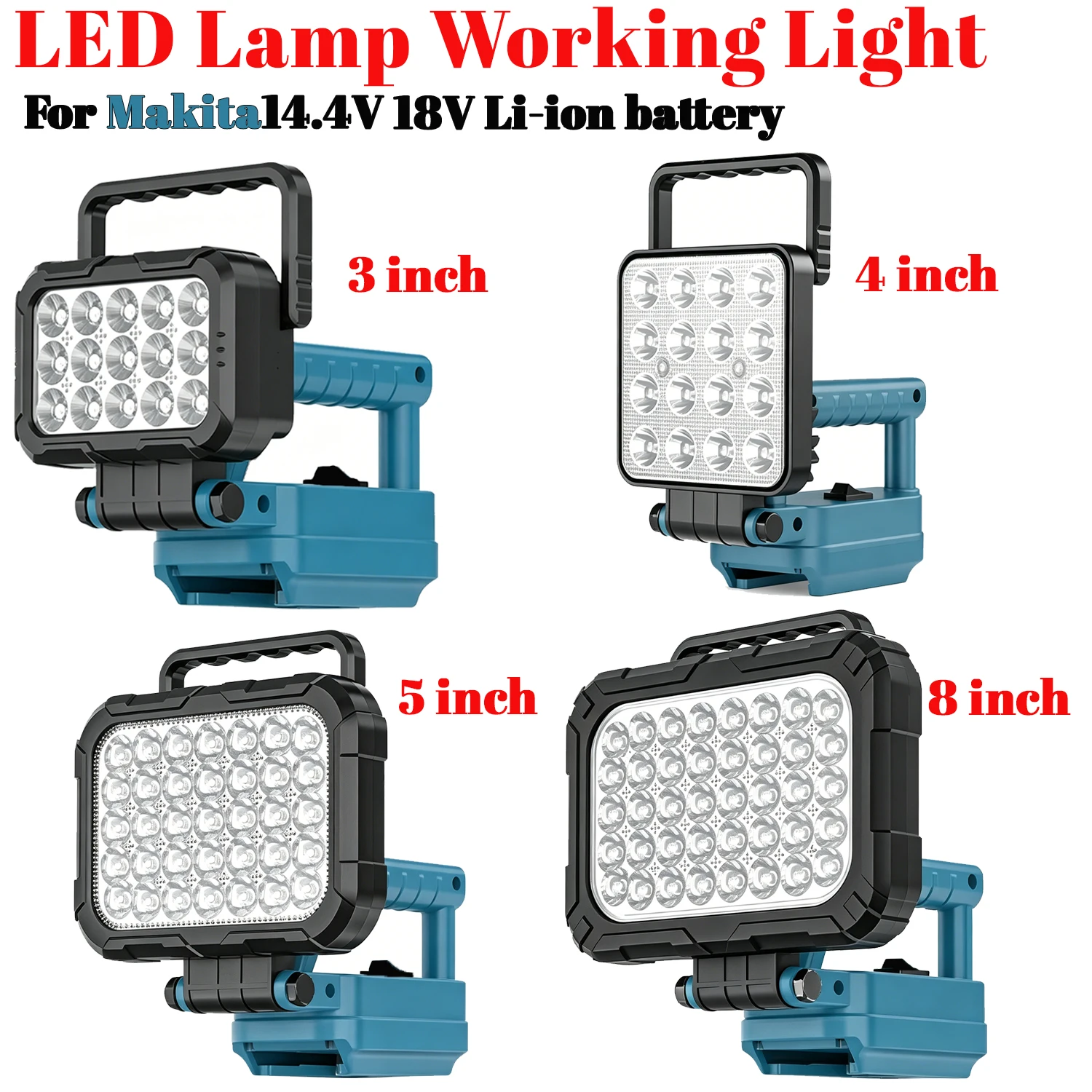 Luz de trabajo LED inalámbrica para Makita