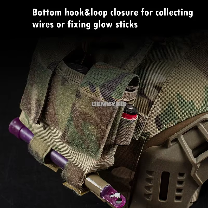 MK2 Bolsa de batería y contrapeso para casco táctico Airsoft MOLLE - imagen 2