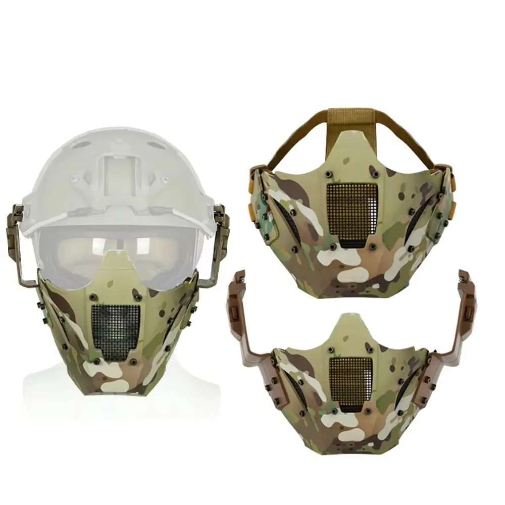 Iron Warrior máscara táctica media cara para paintball con FAST - imagen 4