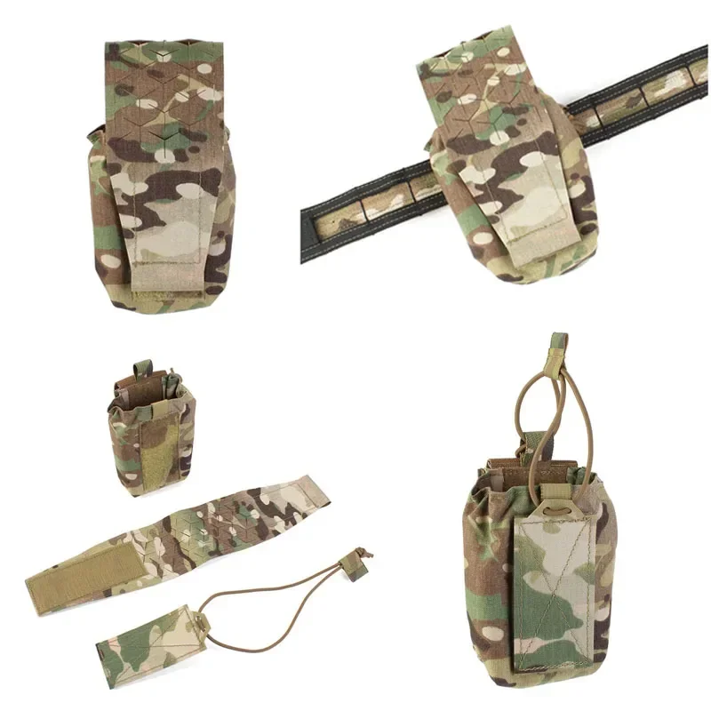 Bolsa táctica MOLLE tipo SPUD para cargadores y radio - imagen 2