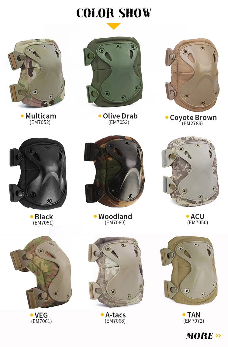 Protectores tácticos para rodillas y codos