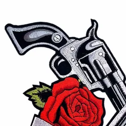 Parche bordado NRoses doble pistola – Para planchar o coser