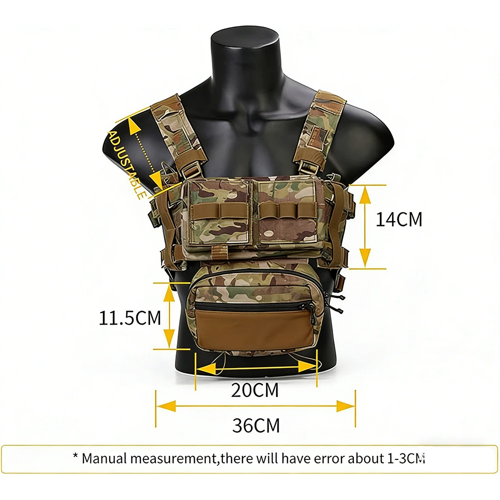 MK3 Chaleco táctico modular para Airsoft impermeable ajustable