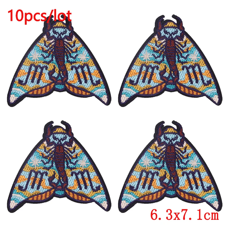 Parche termoadhesivo bordado insectos vintage mariposas y polillas - imagen 4