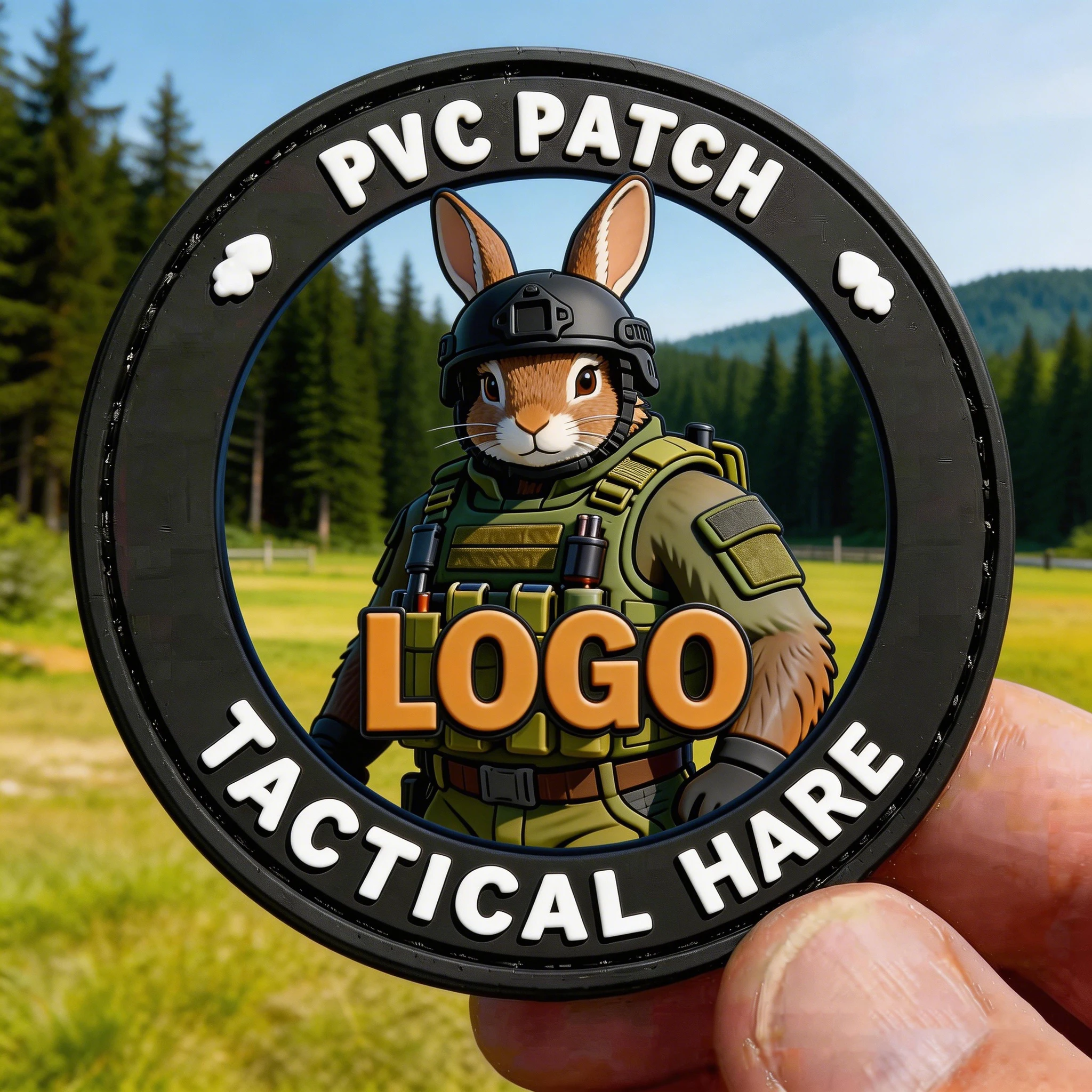 Parche PVC 3D de logotipo en goma con letras para ropa y gorras - imagen 5