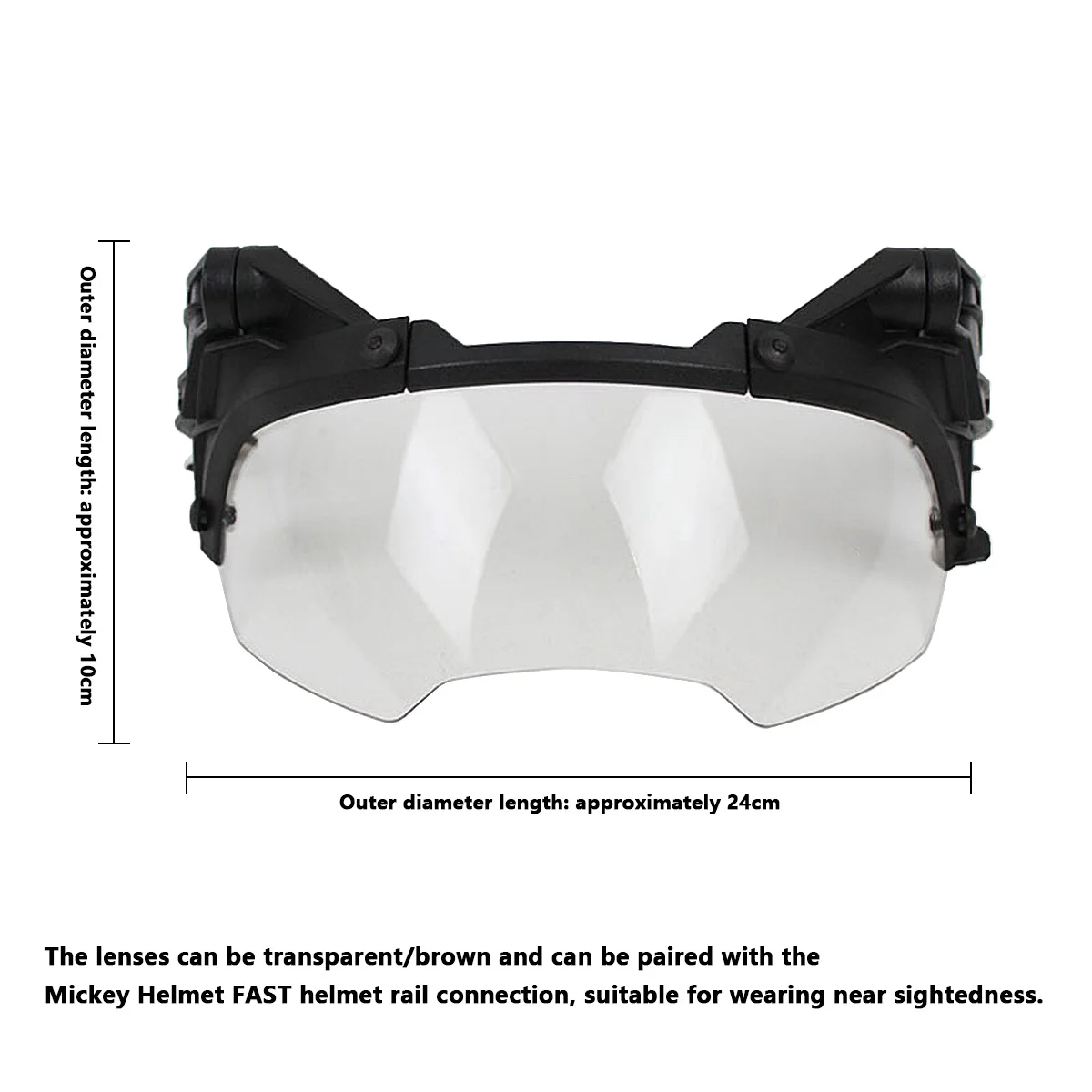 Casco táctico MICH 2000 abatible Airsoft con gafas antiempañantes - imagen 5