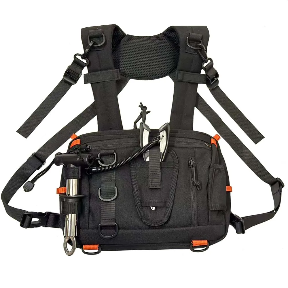Bolsa de pecho táctica MOLLE ligera para pesca deportiva - imagen 5