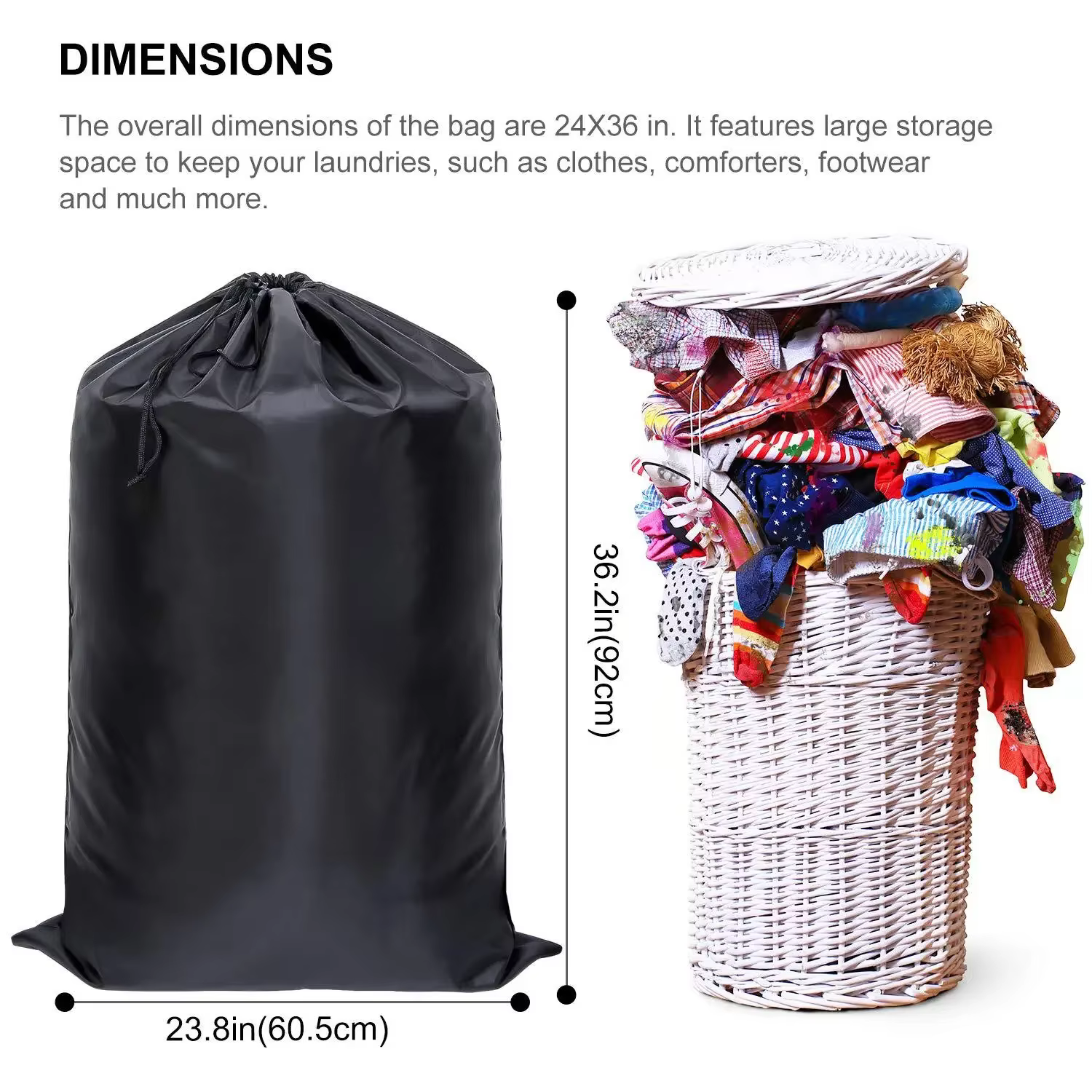Mochila abierta mostrando capacidad interior