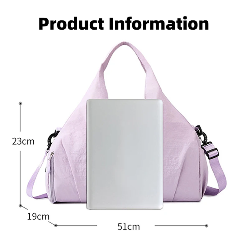 Bolsa deportiva y diseño frontal