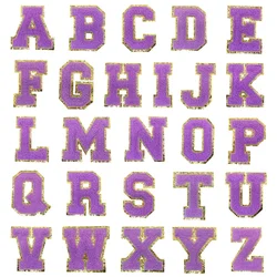 Parches de letras A-Z tamaño grande para ropa - planchar o coser