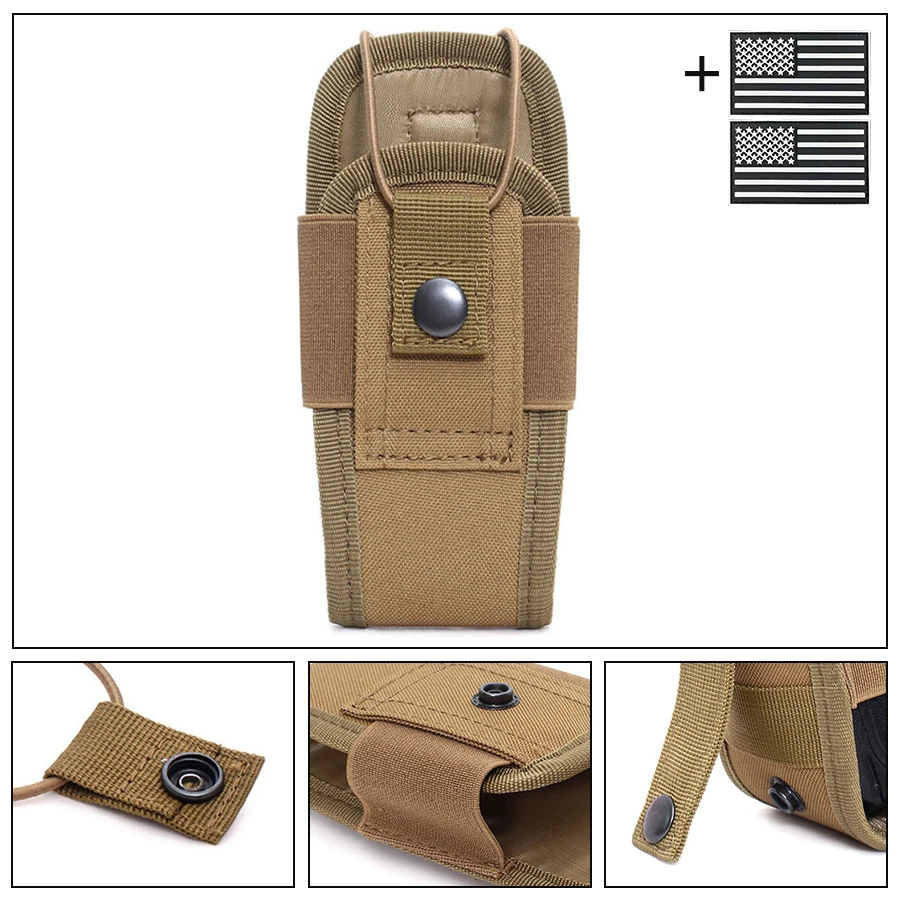 Funda táctica para altavoz aire libre con sujeción MOLLE y riñonera - imagen 5