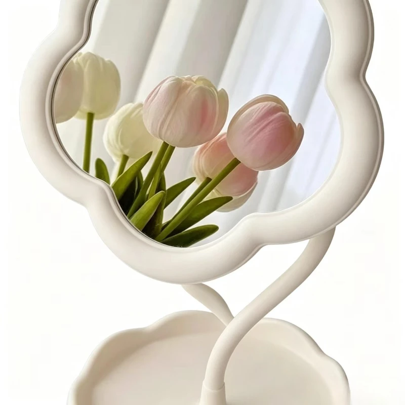 Espejo decorativo floral para escritorio