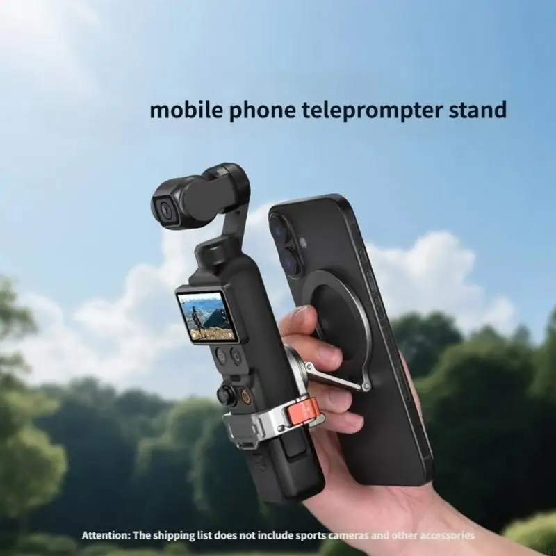 Soporte magnético teleprompter para DJI Pocket y teléfono móvil - imagen 2