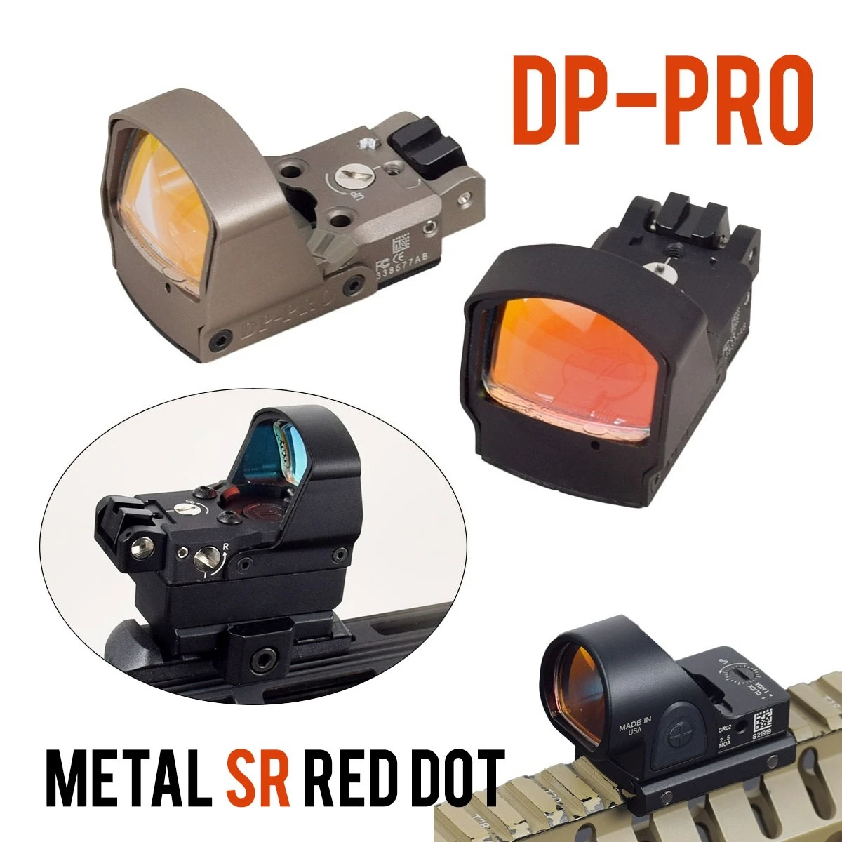 LP DP Pro Colimador Reflex 2,5 MOA con Montura 1911/1913 - imagen 3
