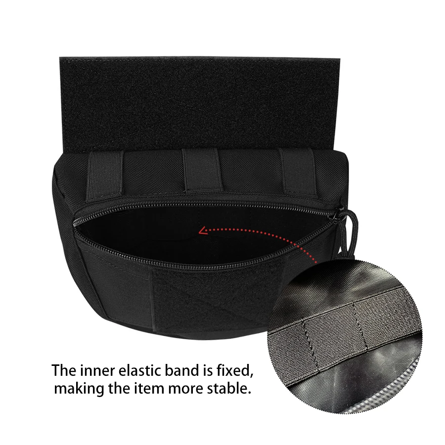 Bolsa táctica de pecho y abdomen con panel de velcro - imagen 3