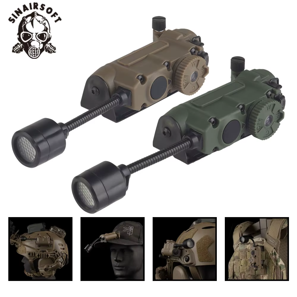 Linterna táctica Sidewinder IFF para casco FAST con riel ARC - imagen 3