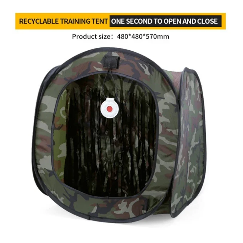 Carpa de tiro portátil camuflaje reciclable con caja de objetivos - imagen 3