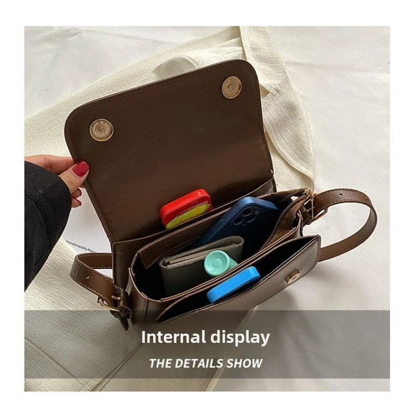 Bolso bandolera táctico mujer retro doble compartimento - imagen 4