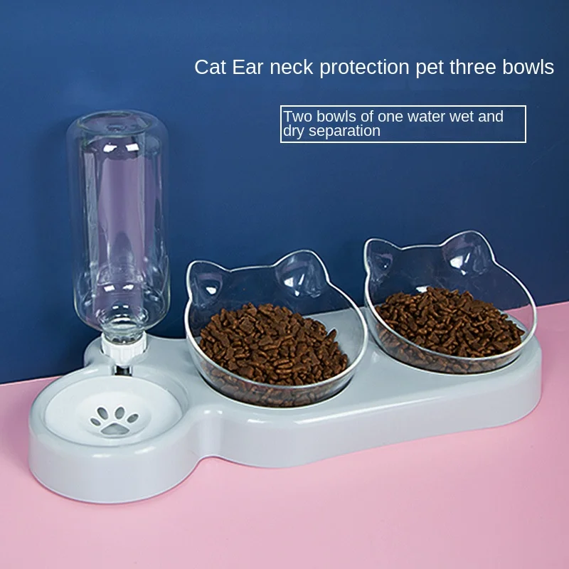 MK Artículos: Comederos elevados dobles duraderos para gatos y perros - imagen 4