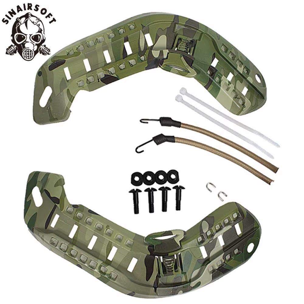 Riel lateral Picatinny para casco táctico MICH2000 – Montaje arco ABS - imagen 3