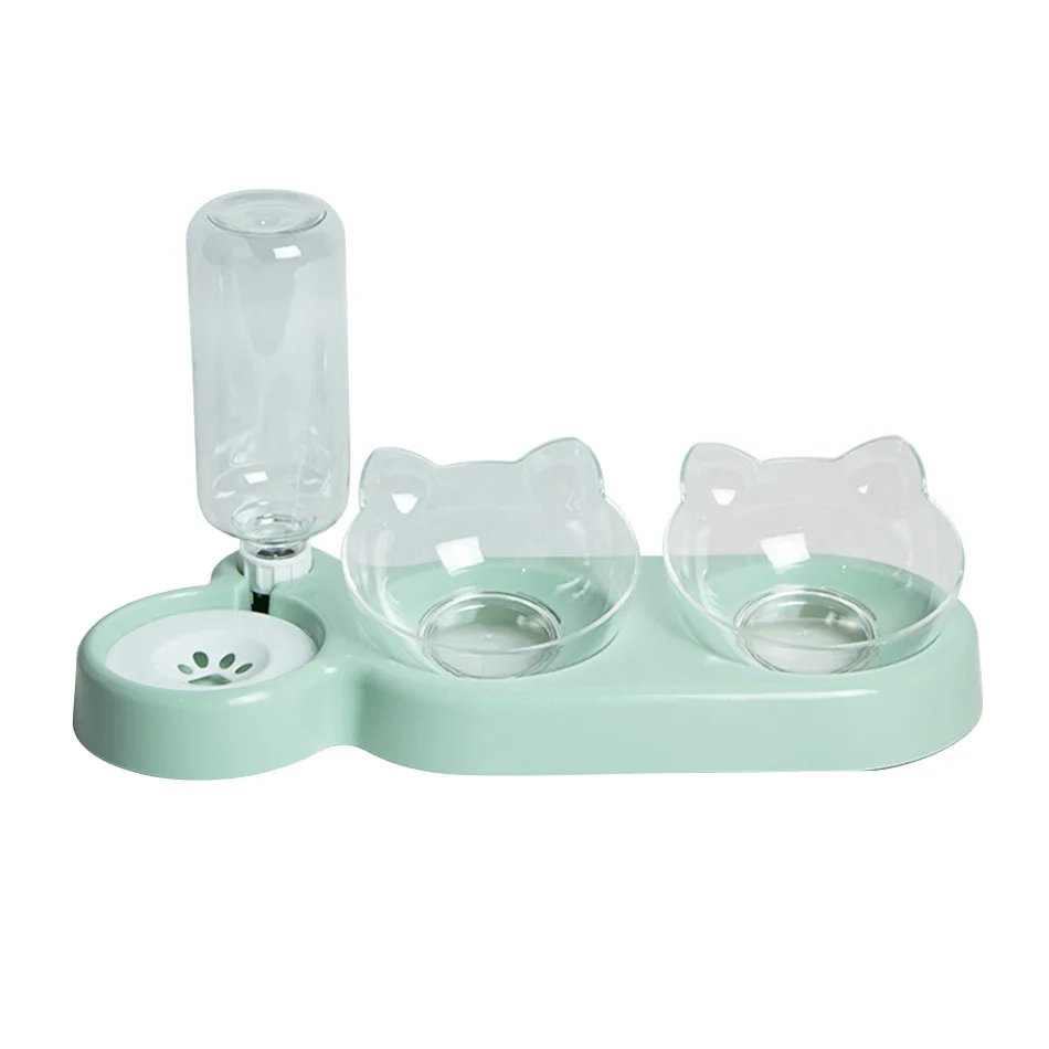 MK Artículos: Comederos elevados dobles duraderos para gatos y perros