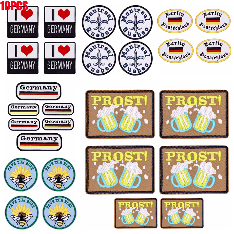 Insignias bordadas variedad de diseños Oktoberfest
