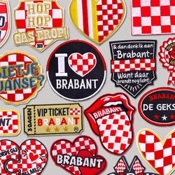 Parche bordado emblema Países Bajos – Brabante para coser o planchar