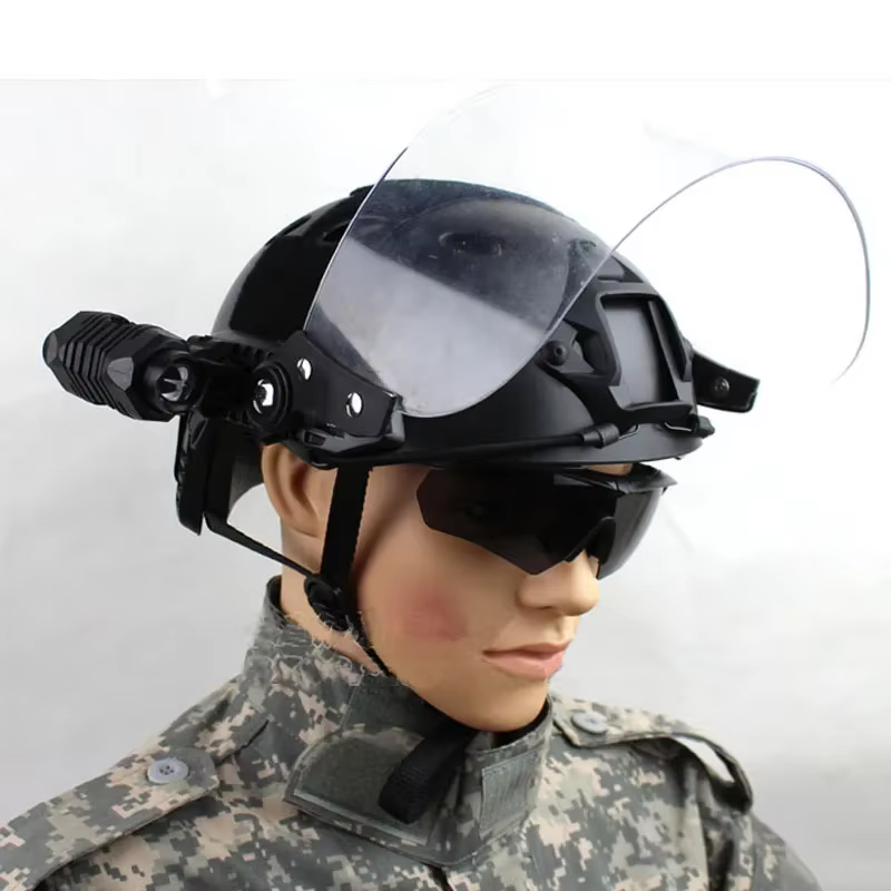 Gafas abatibles protección táctica antidisturbos casco MICH Picatinny - imagen 4