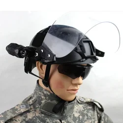 Gafas abatibles protección táctica antidisturbos casco MICH Picatinny