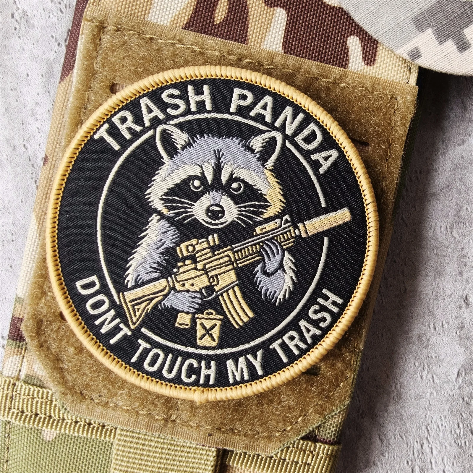 Parche táctico bordado guantelete Rascón – Insignia morale con gancho bucle - imagen 2