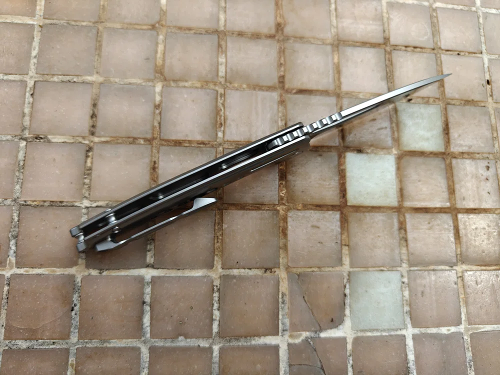 HawkZone HZ265 cuchillo EDC VG10 mango titanio rodamientos cerámicos - imagen 4