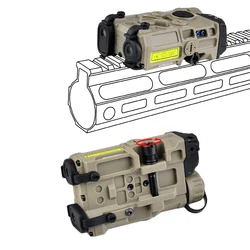 OGL Caja de batería táctica nailon para Airsoft riel 20mm equipamiento