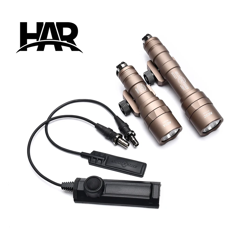 WADSN Interruptor remoto táctico doble función para linterna riel 20 mm