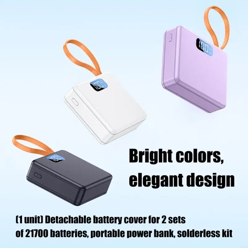 Estuche batería recargable 21700 para celdas DIY, montaje sencillo - imagen 3