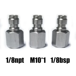 Conector rápido acero inoxidable – Acoplador neumátic 1/8NPT M10x1