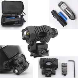 Casco táctico Airsoft NVG con auriculares, funda y linterna