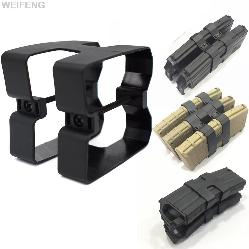 Acoplador porta cargadores M4 A1 táctico airsoft MOLLE - imagen 2