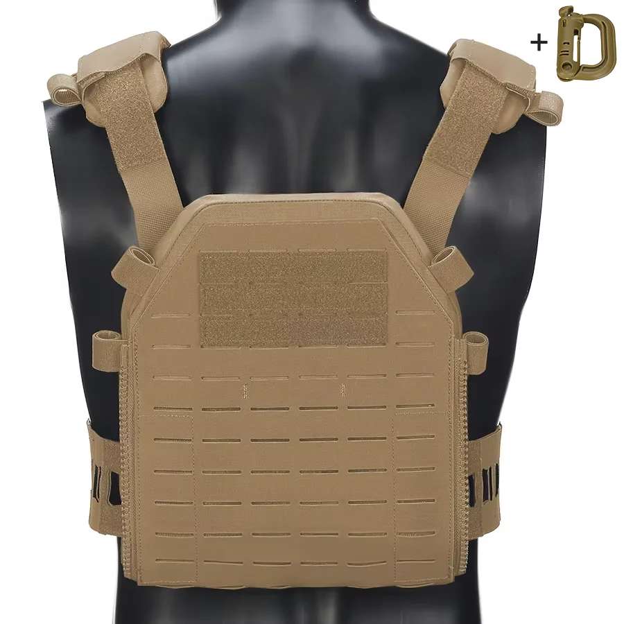 Chaleco táctico ajustable triple bolsillo hebilla liberación rápida - imagen 2