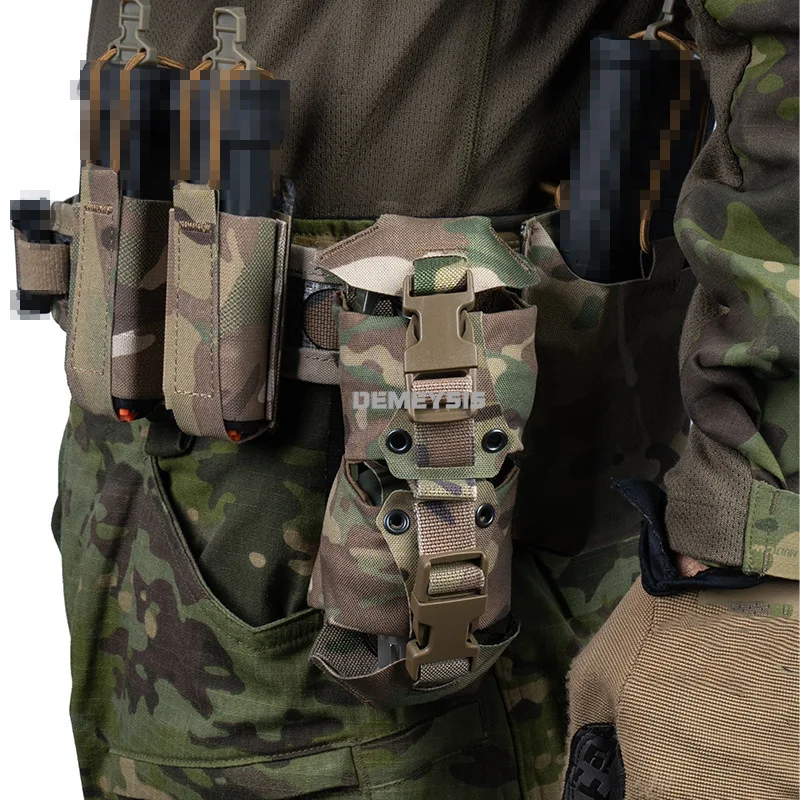 Bolsa táctica MOLLE M67 para granadas de airsoft, liberación rápida - imagen 3