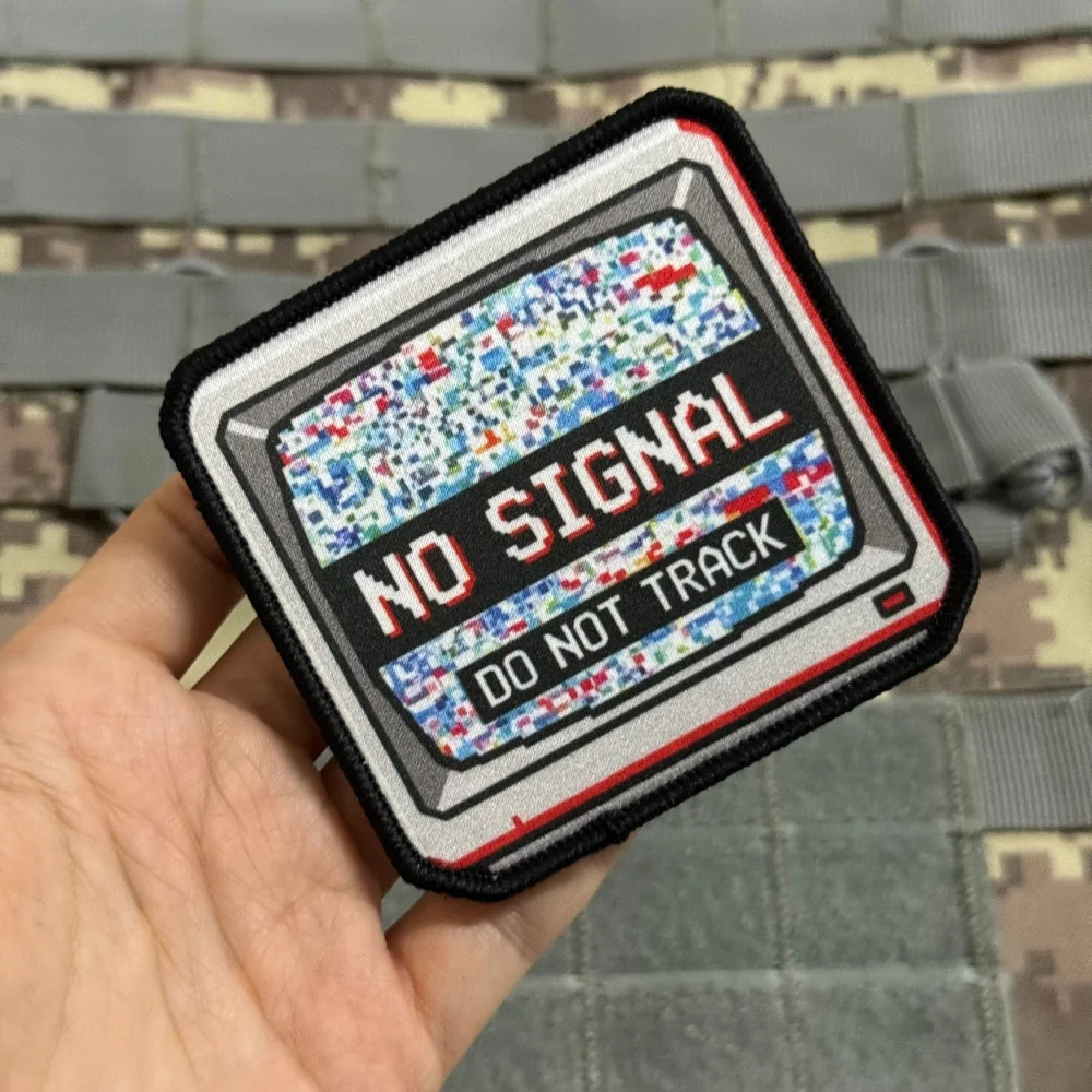 Parche táctico NO SIGNAL morale con velcro gancho y bucle - imagen 4