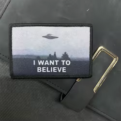 Parche táctico área 51 UFO – Gancho y bucle – Quiero Creer