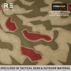 Tejido Cordura táctica Nylon PU Sumpfmuster Marsh resistente al agua